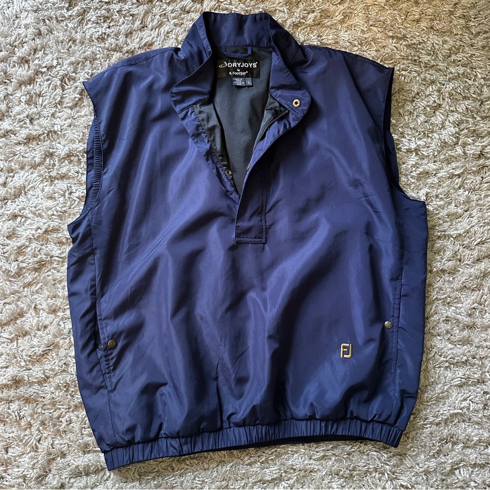 Dryjoys by Footjoy Windshirt Vest Navy Blue Large